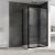 Душевой уголок Abber Schwarzer Diamant AG30120B5-S100B5 120x100 раздвижной, профиль черный