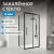 Душевой уголок Abber Schwarzer Diamant AG30130BH-S60B 130x60 раздвижной, профиль черный