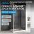 Душевой уголок Abber Schwarzer Diamant AG30130H-S100 130x100 раздвижной, профиль хром