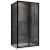 Душевой уголок Abber Schwarzer Diamant AG30140B5-S100B5 140x100 раздвижной, профиль черный