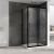 Душевой уголок Abber Schwarzer Diamant AG30140BH-S70B 140x70 раздвижной, профиль черный