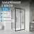 Душевой уголок Abber Schwarzer Diamant AG30140BMH-S90BM 140x90 раздвижной, профиль черный
