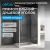 Душевой уголок Abber Schwarzer Diamant AG30140H-S60 140x60 раздвижной, профиль хром