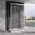 Душевой уголок Abber Schwarzer Diamant AG30140MH-S60M-S60M 140x60 раздвижной, профиль хром