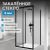 Душевой уголок Abber Schwarzer Diamant AG30170BH-S90B-S90B 170x90 раздвижной, профиль черный