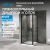 Душевой уголок Abber Sonnenstrand AG04080B-S85B 80x85 распашной, профиль черный