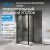 Душевой уголок Abber Sonnenstrand AG04090B-S100B 90x100 распашной, профиль черный