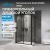 Душевой уголок Abber Sonnenstrand AG04100BC-S90B 100x90 распашной, профиль черный