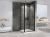 Душевой уголок Abber Sonnenstrand AG04100B-S90B 100x90 распашной, профиль черный