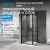 Душевой уголок Abber Sonnenstrand AG04100B-S90B 100x90 распашной, профиль черный