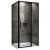 Душевой уголок Abber Sonnenstrand AG04100BS-S70B 100x70 распашной, профиль черный