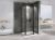 Душевой уголок Abber Sonnenstrand AG04100BS-S80B 100x80 распашной, профиль черный
