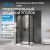 Душевой уголок Abber Sonnenstrand AG04110BS-S70B 110x70 распашной, профиль черный