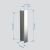 Душевой уголок Abber Sonnenstrand AG07110-S75 110x75 складной, профиль хром