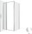 Душевой уголок Allen Brau Priority 3.31028.00+3.31040.00 100x80 распашной, профиль хром