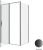 Душевой уголок Allen Brau Priority 3.31033.BBA+3.31045.BBA 120x90 распашной, профиль черный