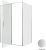 Душевой уголок Allen Brau Priority 3.31035.BA+3.31047.BA 140x100 распашной, профиль серебро