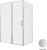 Душевой уголок Allen Brau Priority 3.31035.BA+3.31047.BA 140x100 распашной, профиль серебро