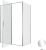 Душевой уголок Allen Brau Priority 3.31034.00+3.31040.00 140x80 распашной, профиль хром