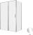 Душевой уголок Allen Brau Priority 3.31034.00+3.31040.00 140x80 распашной, профиль хром