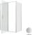 Душевой уголок Allen Brau Priority 3.31035.BA+3.31041.BA 140x80 распашной, профиль серебро