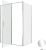 Душевой уголок Allen Brau Priority 3.31034.00+3.31043.00 140x90 распашной, профиль хром