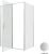 Душевой уголок Allen Brau Priority 3.31035.BA+3.31044.BA 140x90 распашной, профиль серебро