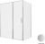 Душевой уголок Allen Brau Priority 3.31038.BA+3.31047.BA 160x100 распашной, профиль серебро