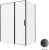 Душевой уголок Allen Brau Priority 3.31039.BBA+3.31048.BBA 160x100 распашной, профиль черный