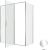 Душевой уголок Allen Brau Priority 3.31037.00+3.31040.00 160x80 распашной, профиль хром