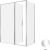 Душевой уголок Allen Brau Priority 3.31037.00+3.31043.00 160x90 распашной, профиль хром