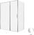 Душевой уголок Allen Brau Priority 3.31037.00+3.31043.00 160x90 распашной, профиль хром