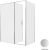 Душевой уголок Allen Brau Priority 3.31038.BA+3.31044.BA 160x90 распашной, профиль серебро