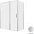 Душевой уголок Allen Brau Priority 3.31038.BA+3.31044.BA 160x90 распашной, профиль серебро