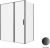 Душевой уголок Allen Brau Priority 3.31039.BBA+3.31045.BBA 160x90 распашной, профиль черный