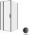 Душевой уголок Allen Brau Priority 3.31027.BBA+3.31048.BBA 90x100 распашной, профиль черный