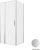 Душевой уголок Allen Brau Priority 3.31026.BA+3.31041.BA 90x80 распашной, профиль серебро