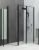 Душевой уголок Allen Brau Priority 3.31003.BBA+3.31018.BBA 90x90 распашной, профиль черный