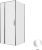 Душевой уголок Allen Brau Priority 3.31025.00+3.31043.00 90x90 распашной, профиль хром