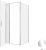 Душевой уголок Allen Brau Priority 3.31025.00+3.31043.00 90x90 распашной, профиль хром