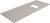 Столешница Allen Brau Infinity 1.21014.B-S 120x46 из керамогранита, r бежевый