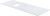 Столешница Allen Brau Infinity 1.21015.M 120x46 из керамогранита, l мрамор