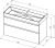Схема тумбы Allen Brau Infinity 1.210027.WM 100x43
