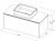 Схема тумбы Allen Brau Infinity 1.21004.WM 100x45