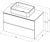 Схема тумбы Allen Brau Infinity 1.21001.WM 85x45