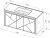 Схема тумбы Allen Brau Paris 1.360004.AM 120x46