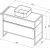 Схема тумбы Allen Brau Priority 1.31003.WM 100x45