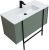 Тумба под раковину Allen Brau Reality 1.32007.CGM 100x46 олива матовая