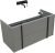 Тумба под раковину Allen Brau Reality 1.32007.PGM 100x46 платина матовый