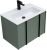 Тумба под раковину Allen Brau Reality 1.32004.CGM 70x46 олива матовая
